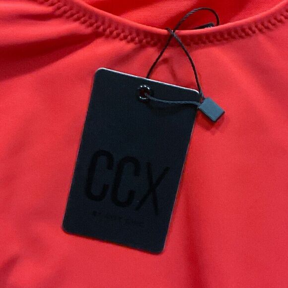 City Chic Womens Swimsuit sz 16 new nwt Tigerlilly Red Gidget OnePiece High Leg - Picture 8 of 12